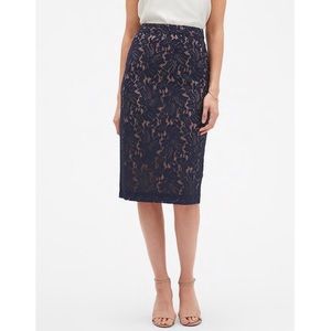 BNWT Banana Republic Lace Midi Pencil Skirt